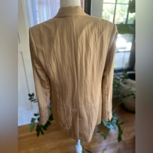 A.L.C. DAKOTA SINGLE BREASTED MODAL BLEND BLAZER, SZ US/6 TAWNY - Picture 6 of 15